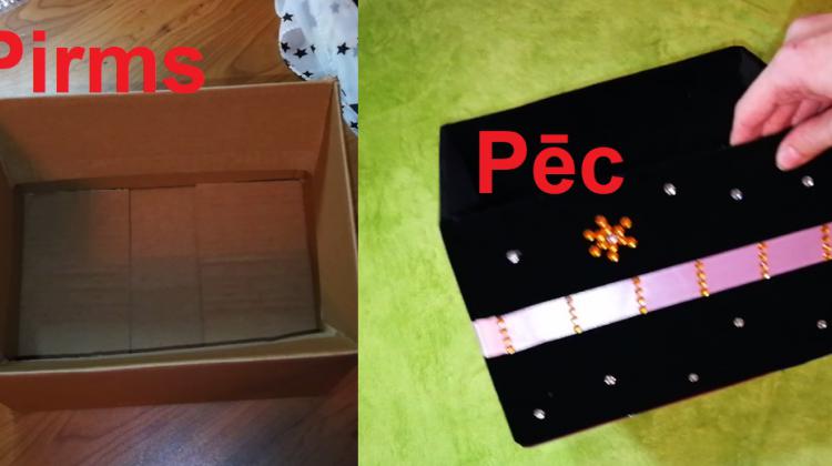 DIY dāvanu kaste.
