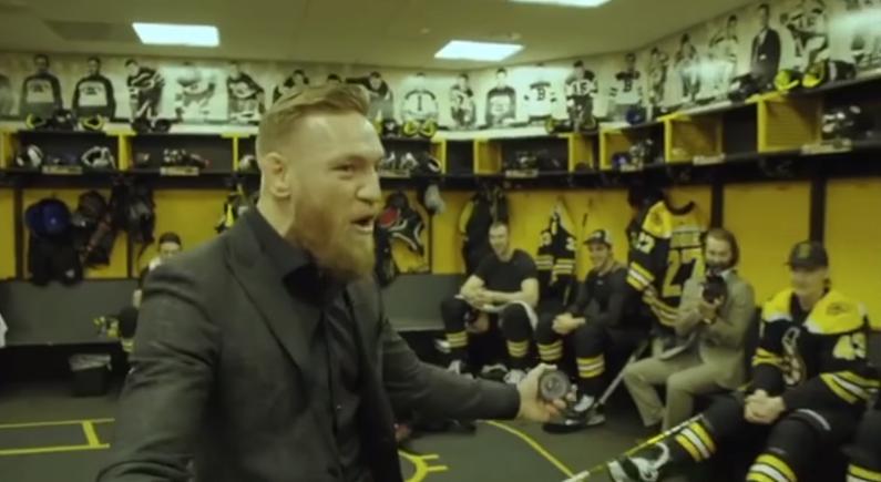 VIDEO: Īru cīkstonis Konors Makgregors uzmundrina NHL vīrus