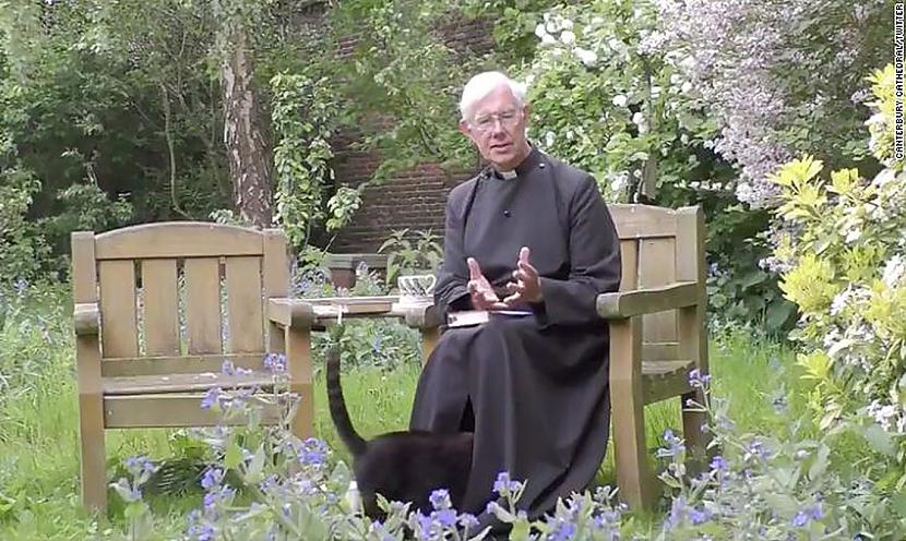 Video: Internetu sajūsmina kaķa «pazušana» priestera mantijā
