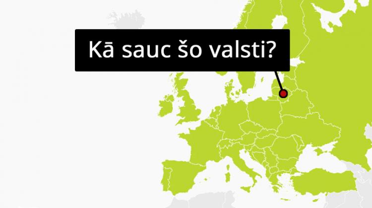 Tests: Vai atpazīsti kartē visas 12 dotās Eiropas valstis?