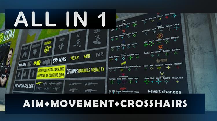 Aim, movement un crosshair generator vienā mapē!