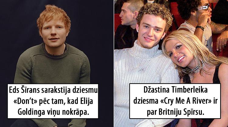16 populāras dziesmas, kas ir sarakstītas par citām slavenībām