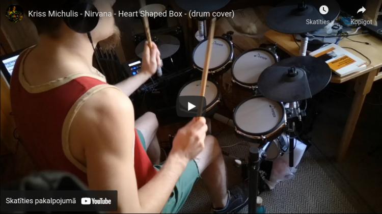 Kriss Michulis - Nirvana - Heart Shaped Box bungu kaverversīja