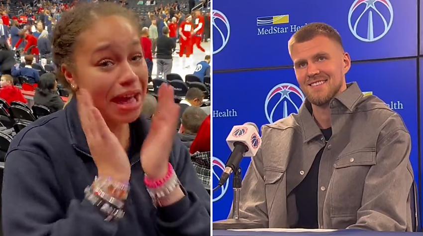 VIDEO ⟩ Lai novestu līdz asarām savu fani, Porziņģim vajag vien 2 sekundes
