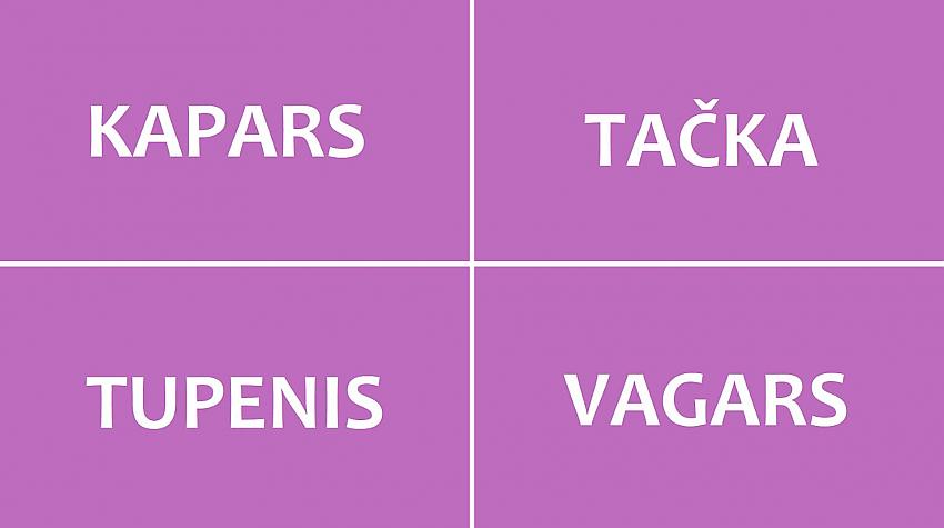 Tests: Vai tu zini, ko latviešu valodā nozīmē šie vārdi?
