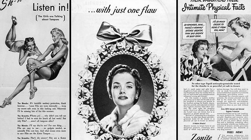 Interesantas un jautras senlaicīgas sieviešu higiēnas reklāmas no 20. gs. sākuma
