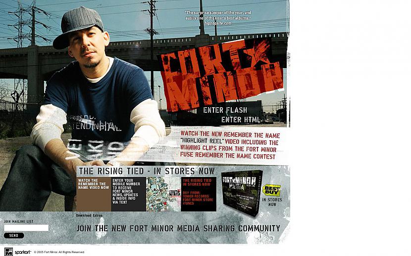 Hip Hops arī ir FORT MINOR... Autors: Liver Mūziķu / muzikālo apvienību mājas lapas