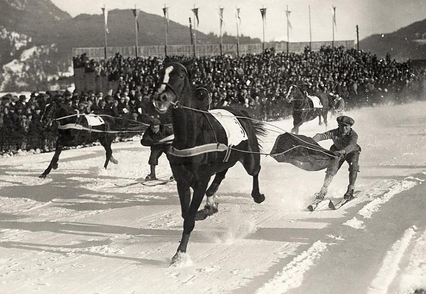 Skijorings cilvēkus ar slēpēm... Autors: zigisre Sportiskas aktivitātes senāk