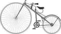 1879gads   Pirmais velosipēds... Autors: Trakais Jēgers Vecie velosipēdi