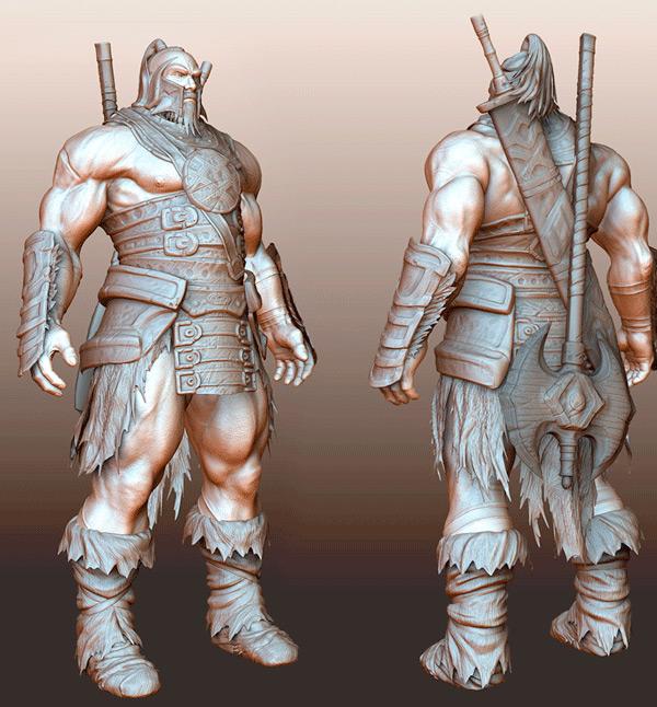 Barbarian  Konartist3D ... Autors: ruutel 3D Art - Reālistiski tēlu modeļi