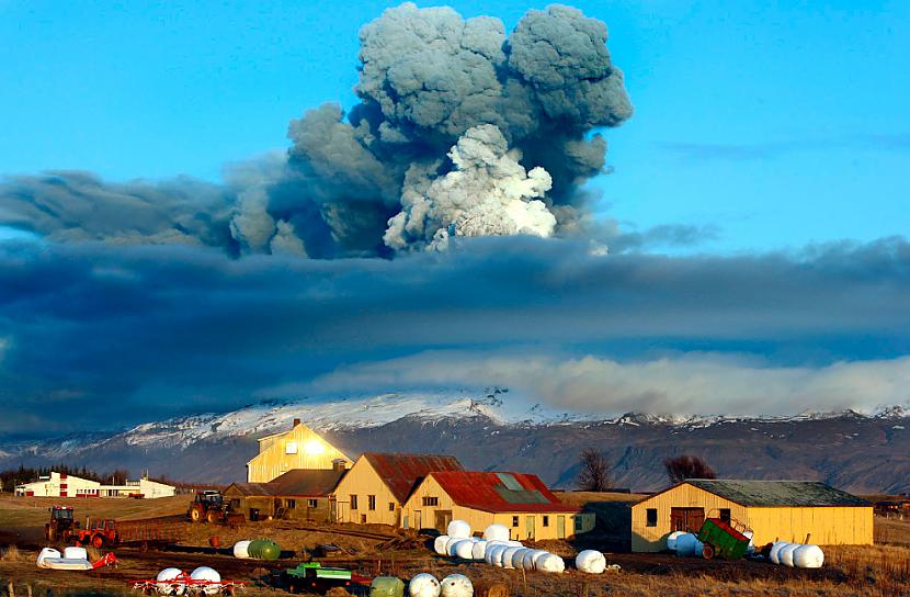 The volcano in southern... Autors: ixtys Islandes Eyjafjallajokull volcano