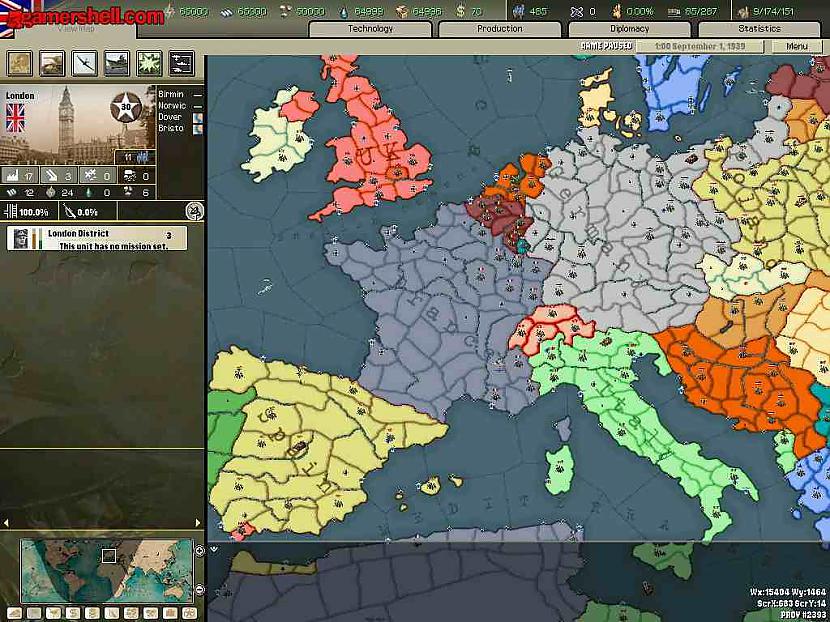 eiropas karte pirms kara Autors: Strikis Hearts Of Iron 2