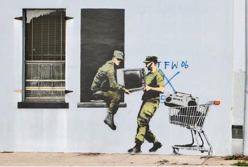 Banksy uztaisija virkni... Autors: BELLATO Ielu mākslinieks Banksy