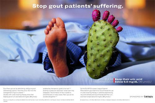 EULAR Gout Awareness Campaign... Autors: magenta 160 kreatīvas un uzmanību cienīgas reklāmas no visas pas