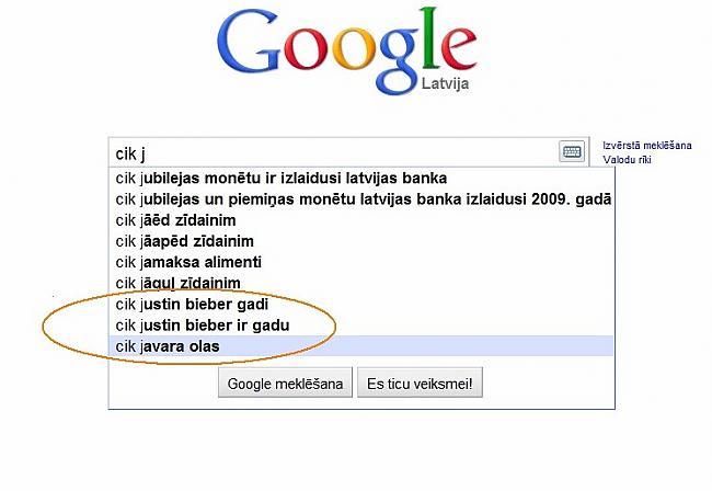  Autors: Moonwalker Ko latvietis meklē Google?