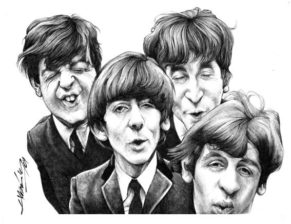 Bītlu karikatūra Autors: MEITENE ZELTENE The Beatles