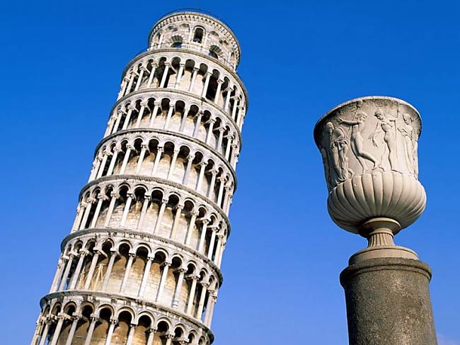 Pizas tornis  Itālija Piza... Autors: Naglene Pasaulē apbrīnojamākās celtnes
