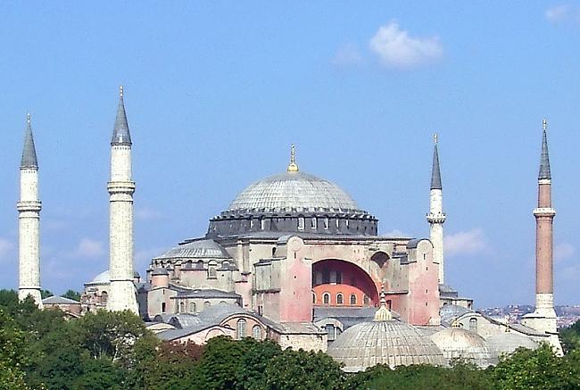 Hagia Sophia  Turcija Stambula... Autors: Naglene Pasaulē apbrīnojamākās celtnes 2