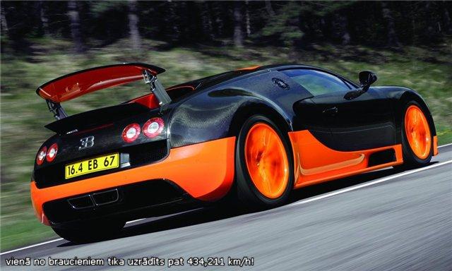  Autors: Harribo Bugatti Veyron 16.4 Super Sport uzstāda pasaules rekordu.