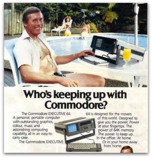 Kurš gan tur līdzi Commodore... Autors: ogthegreat Ļoti vecas datoru reklāmas