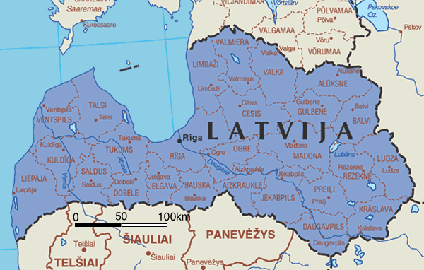 Latvijas platība ir apmēram 64... Autors: Fosilija Latvija