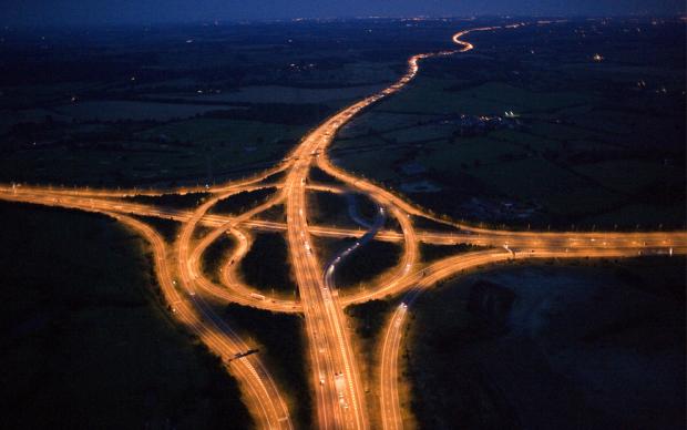 13A junction on the M25... Autors: Latviete Virs Londonas naktī.