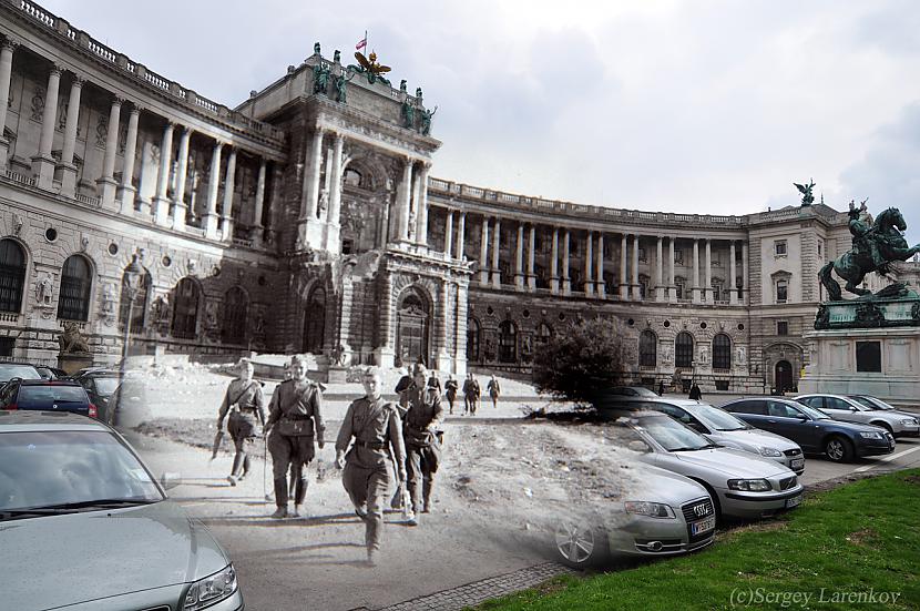 Vīnē 19452010 Padomju karavīri... Autors: bulciņa Kara laiku un mūsdienu apvienojums