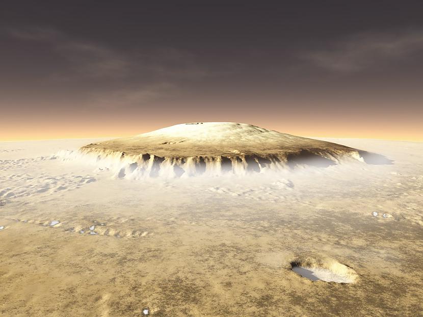 Lai arī kalns pēc formas ir... Autors: ainiss13 Olympus Mons (Olimpa kalns)