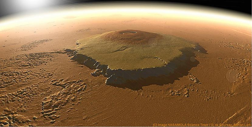 Olympus Mons atrodas Tharsis... Autors: ainiss13 Olympus Mons (Olimpa kalns)