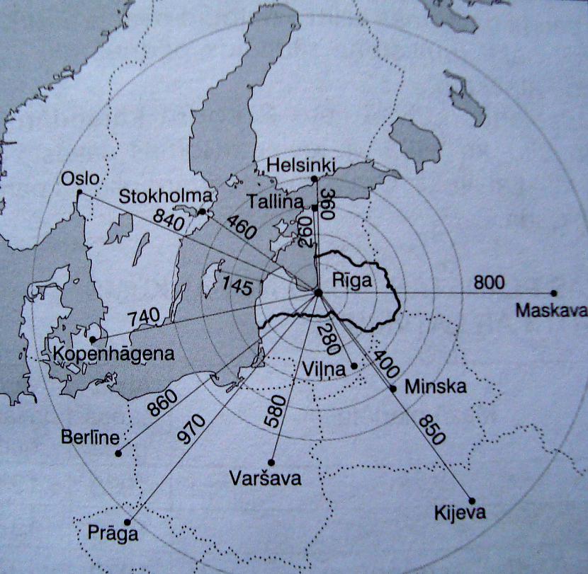 Attālums taisnā gaisa līnijā... Autors: KrisBuk Vispārīgas ziņas par Latvijas teritoriju