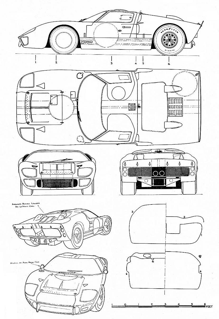 Riteņu bāze 2710 mmGarums 4640... Autors: kapars118 Ford GT