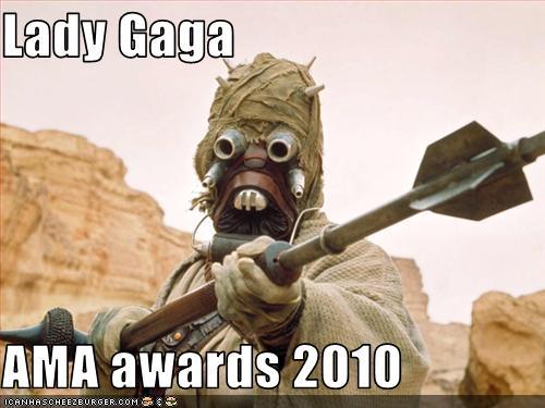 Lady Gaga pati nebija... Autors: bellija American Music Awards  2010 Winners