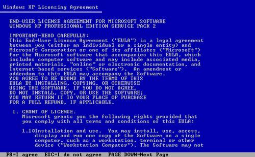 Tālāk sekos Windows XP licenze... Autors: Dazzl Windows XP instalēšana, tiem, kas to vēl nav darījuši