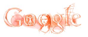 Par godu Leonardo da Vinči... Autors: ASH_Gnome Google Doodles.