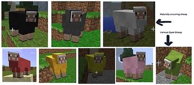 Tagad aitas arī ir dažādās... Autors: Vilsol Minecraft Jaunais Update