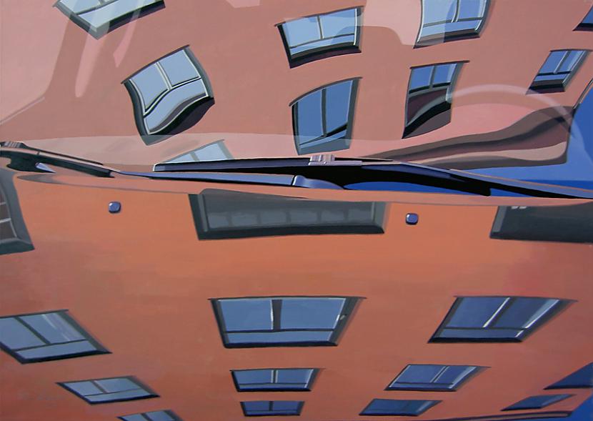   Orange building on a car Autors: Fosilija Neticami reālas gleznas!