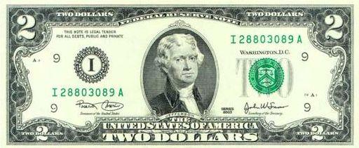 Pamēģiniet kādam no draugiem... Autors: Rieksts22 Interesanti fakti par 2-dolāru banknoti.