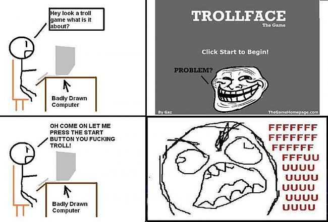  Autors: erlends11 Troll Face. U mad internet? 2.Daļa