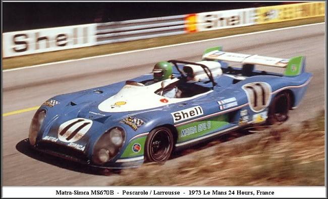 1973 Matra Simca MS670B Autors: PankyBoy Lemānas uzvarētāji...