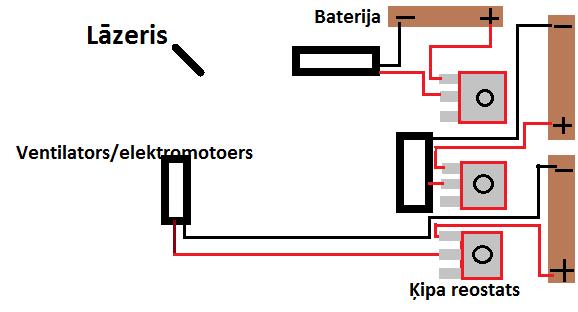 Ķipa tā elektroshēma centos... Autors: FonTosteris Kā uztaisīt lāzer gaismas.?