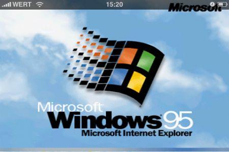 Bet tie vairs nav lieli joki... Autors: ozijs27 Uz iPhone ieinstalēts Windows95