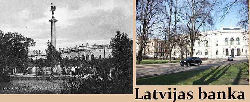 Latvijas bankas ēka Agrāk te... Autors: ghost07 Rīga 100 gadus atpakaļ