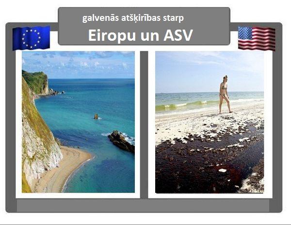  Autors: kreksss Eiropa vs ASV - atšķirības