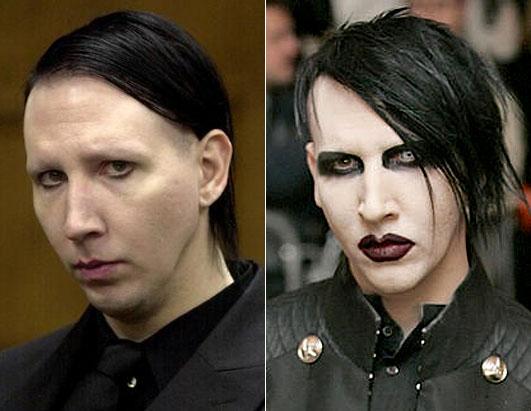 Marilyn Manson Autors: colorful Slavenības ar un bez kosmētikas.