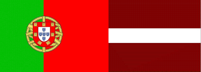 Portugāles karogs  Latvijas... Autors: Skoolnieks Portugāle VS Latvija