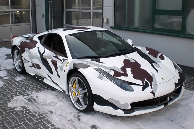 ferrari 458 italia camouflage Autors: Fosilija Mustang un Ferrari