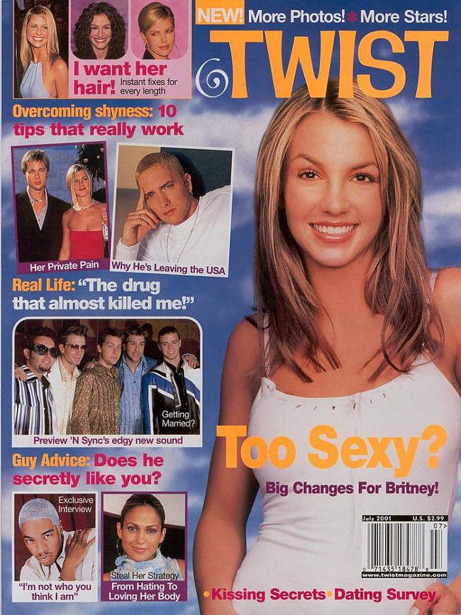Twist Magazine July 2001 Autors: bee62 Britney Spears Magazines