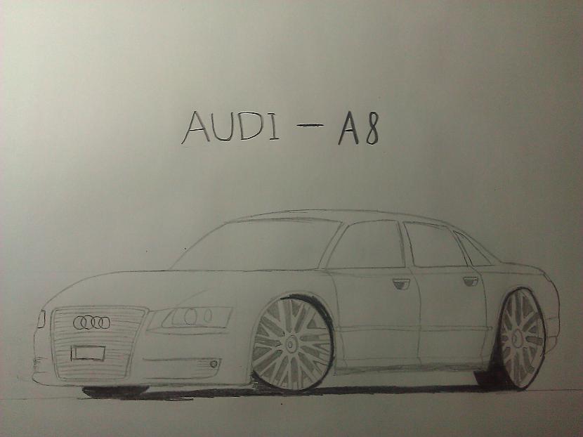 uzzīmēts Audi A8 Autors: ZiiPii Mani auto zīmējumi :)