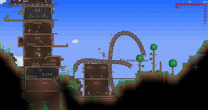 Otrais boss Eater of worlds... Autors: Fosilija Terraria - bosi