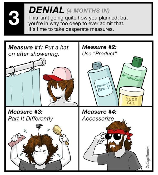  Autors: Dark BUFU The 6 Stages of Groving your Hair Out